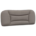 vidaXL Cadre de lit sans matelas Hvar taupe 100x200 cm tissu