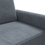 vidaXL Fauteuil Gris foncé 60 cm Velours