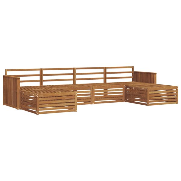 vidaXL Ensemble de canapés d'extérieur 6 pc Naturel