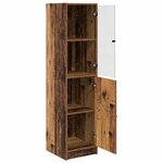 vidaXL Haut Armoire Bois Ancien 35 x 37 x 142 cm Bois d'ingénierie