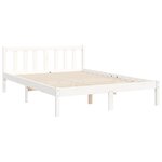 vidaXL Cadre de lit sans matelas blanc 120x200 cm bois de pin massif
