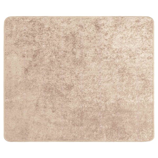 vidaXL Coureur de Tapis MARSA Beige 80 x 100 cm Polyester et PVC