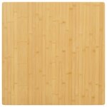 vidaXL Dessus de table 70x70x1 5 cm bambou