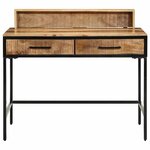 vidaXL Table console avec tiroir Marron 100 x 55 x 89.5 cm