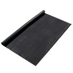 vidaXL Tapis de sol Noir 1 2 x 5 m Caoutchouc