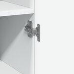 vidaXL Buffet haut blanc 40x42 5x185 cm bois d'ingénierie