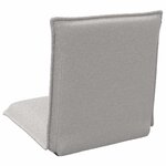 vidaXL Fauteuil de sol ajustable Gris clair Tissu en laine de mouton