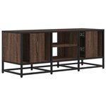 vidaXL Meuble TV chêne marron 100x35x41 cm bois d'ingénierie et métal