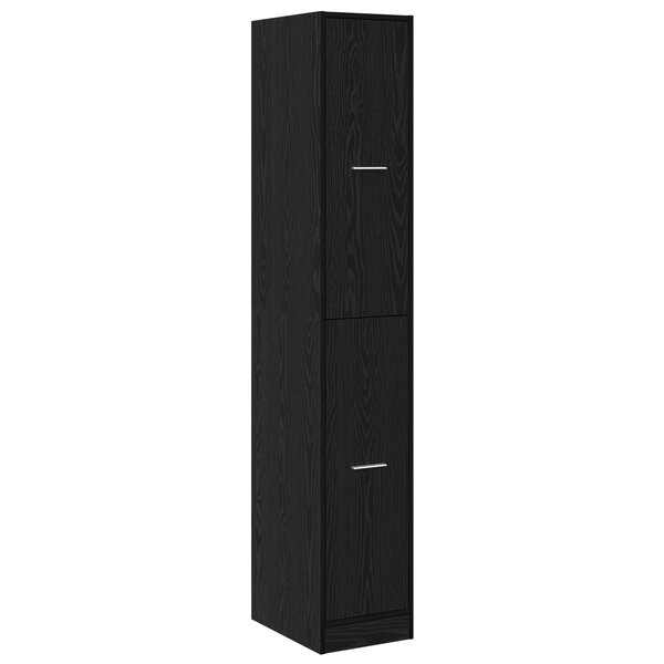 vidaXL Cabinet d'apothicaire Chêne noir 30x41x174 5 cm Bois d'ingénierie