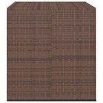 vidaXL Boîte à coussins de jardin Résine tressée 100x97 5x104cm Marron