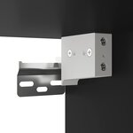 vidaXL Meuble TV noir 80x31x39 5 cm bois d'ingénierie et métal