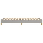 vidaXL Cadre de lit sans matelas gris clair 90x190 cm tissu