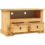 vidaXL Meuble TV Gamme Corona pin mexicain 91x43x56 cm