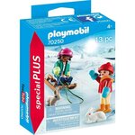 Playmobil - 70250 - enfants avec luge