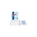 Classeur PP personnalisable Kreacover - 4 anneaux en D 25mm - A4 maxi, blanc EXACOMPTA