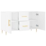 vidaXL Buffet blanc 100x36x60 cm bois d'ingénierie