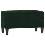vidaXL Banc Vert foncé 70x35x41 cm Velours