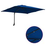 vidaXL Parasol de jardin Azur 248.5 x 247.5 x 160 cm tissu