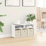 vidaXL Basboard avec tiroir Blanc 72 x 22 5 x 38 cm