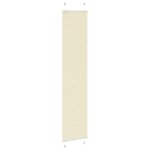 vidaXL Store plissé crème 40x200 cm largeur du tissu 39 4 cm polyester
