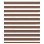 vidaXL Store zèbre marron 120x100cm largeur du tissu 115 9cm polyester