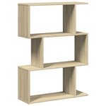 vidaXL Étagère séparatrice de pièce 3 niveaux chêne sonoma 70x24x97 cm