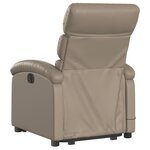 vidaXL Fauteuil inclinable de massage Cappuccino Similicuir