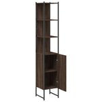 vidaXL Armoire de bain chêne marron 33x33x185 5 cm bois d'ingénierie