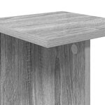 vidaXL Support de Plante 2 pièces Sonoma gris 25 x 25 5 x 40 5 cm