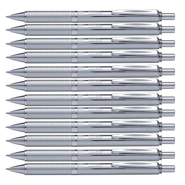 Roller encre gel Liquid EnerGel Sterling BL407-A Noir x 12 PENTEL
