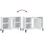 vidaXL Meuble d'évier blanc 80x33x60 cm bois d'ingénierie