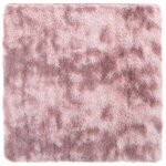 vidaXL Tapis Shaggy à poils longs NAVARRA rose poudré 240x240 cm