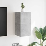 vidaXL Meubles TV muraux 2 Pièces Gris béton 30 5x30x30 cm