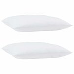 vidaXL Oreiller avec oreiller Blanc Coton et polyester
