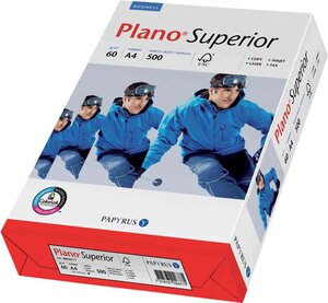 Ramette 500 Feuilles Papier Universel 'Plano Superior' A4 60 g Blanc PAPYRUS