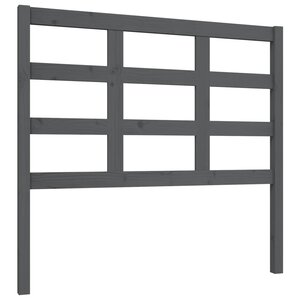 vidaXL Tête de lit Gris 105 5x4x100 cm Bois massif de pin