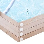 vidaXL Cloison de séparation pliable 160 x 170 cm Plage