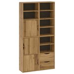 vidaXL Armoires latérales 4 Pièces ODDA 40x24x79 cm bois massif pin