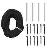 vidaXL Sapin de Noël avec piquet 732 LED Bleues 500 cm