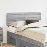 vidaXL Tête de lit Gris Sonoma 120 cm Bois d'ingénierie
