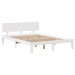 vidaXL Cadre de lit avec tiroirs sans matelas blanc 150x200 cm