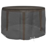 vidaXL Housses pour meubles de jardin 2 Pièces 6 œillets Ø125x75 cm rond
