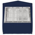 vidaXL Tente de réception avec parois latérales 2 5x2 5 m Bleu 90 g/m²