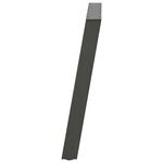 vidaXL Pieds de table à manger en U 2 pièces Anthracite 70 x (72-73) cm Acier
