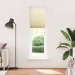 vidaXL Store plissé crème 55x200 cm largeur du tissu 54 4 cm polyester