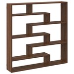 vidaXL Étagère cube murale 7 compartiments chêne marron