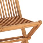 vidaXL Ensemble à manger d'extérieur pliable 7 Pièces Bois solide de teck