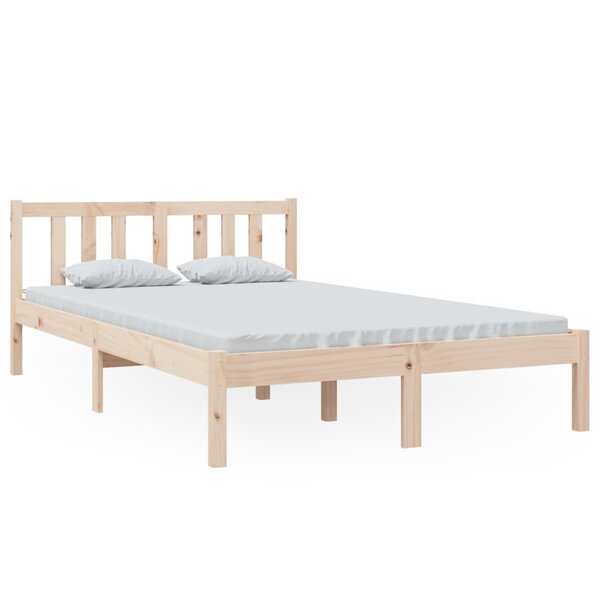 vidaXL Cadre de lit sans matelas bois massif 120x200 cm