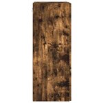 vidaXL Meuble TV mural Chêne fumé 30 x 31 x 80 cm Bois d'ingénierie