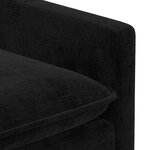 vidaXL Canapé Noir 156 x 81 x 87 5 cm Polyester